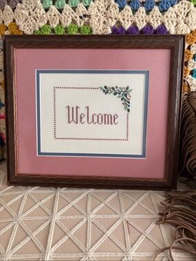 Vintage welcome sign